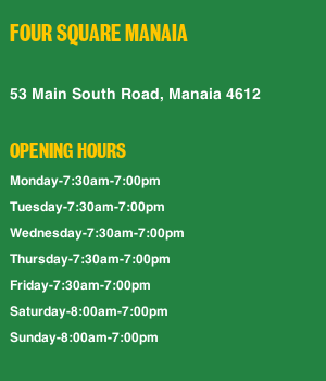 Four Square - Opening Hours