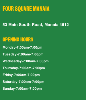 Four Square - Opening Hours